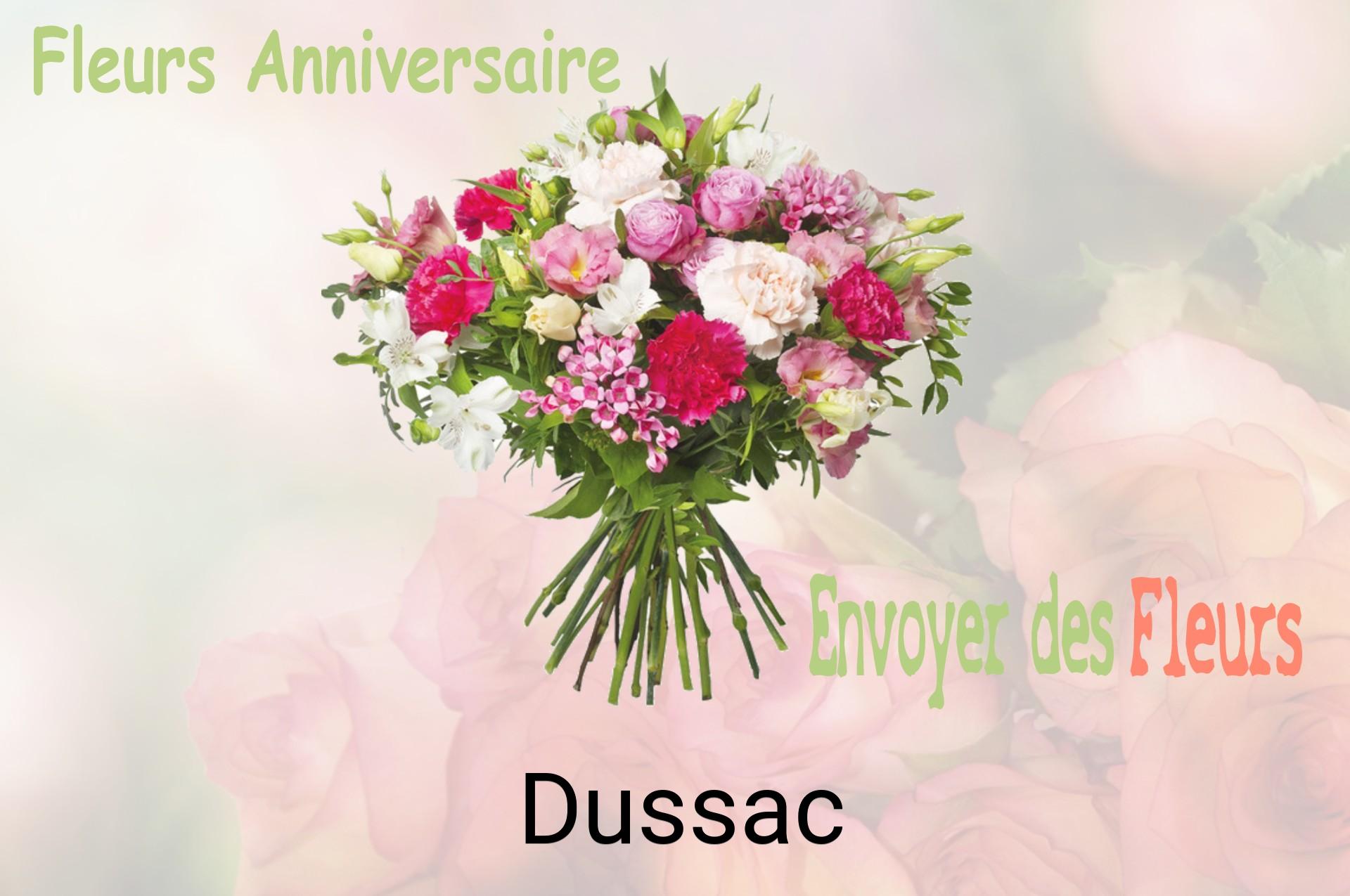 Bouquet de fleurs d’anniversaire livré à Dussac